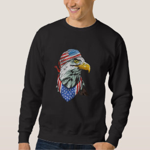 Sudadera Forma de águila Bandera Estadounidense Forma Estad