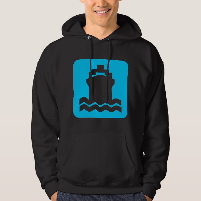 Sudadera Forma de barco - Azul cielo (Anverso)