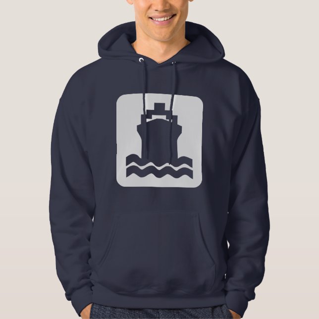 Sudadera Forma de barco - Blanco (Anverso)