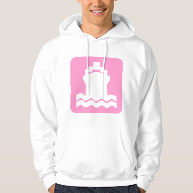 Sudadera Forma de barco - Rosa (Anverso)
