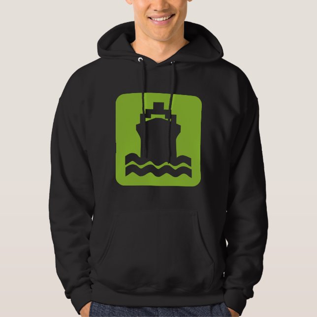 Sudadera Forma de barco - Verde marciano (Anverso)