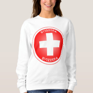 Sudadera Forma de círculo de la Cruz Svizzera Suiza