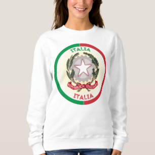 Sudadera Forma de círculo del Emblema Nacional de Italia
