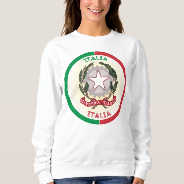 Sudadera Forma de círculo del Emblema Nacional de Italia (Anverso)