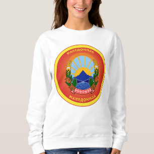 Sudadera Forma de círculo del emblema nacional de Macedonia