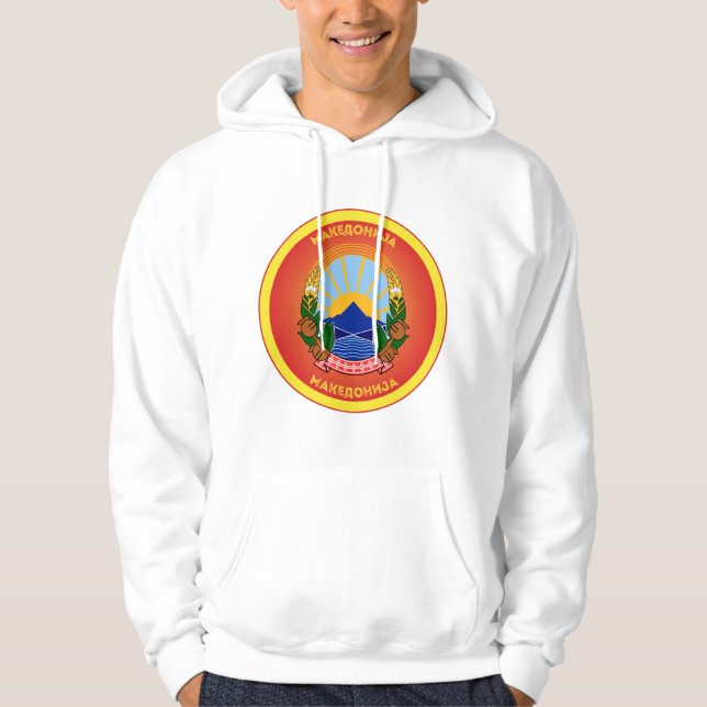 Sudadera Forma de círculo del emblema nacional de Macedonia (Anverso)