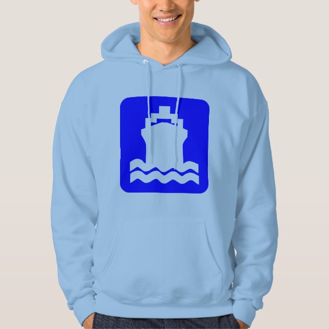 Sudadera Forma de envío - Azul (Anverso)