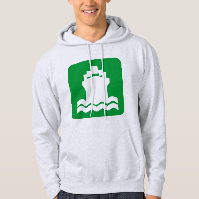 Sudadera Forma de envío - Verde de hierba (Anverso)