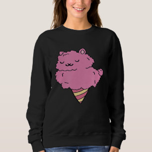 Sudadera Forma de hielo cúpula de llamada rosa