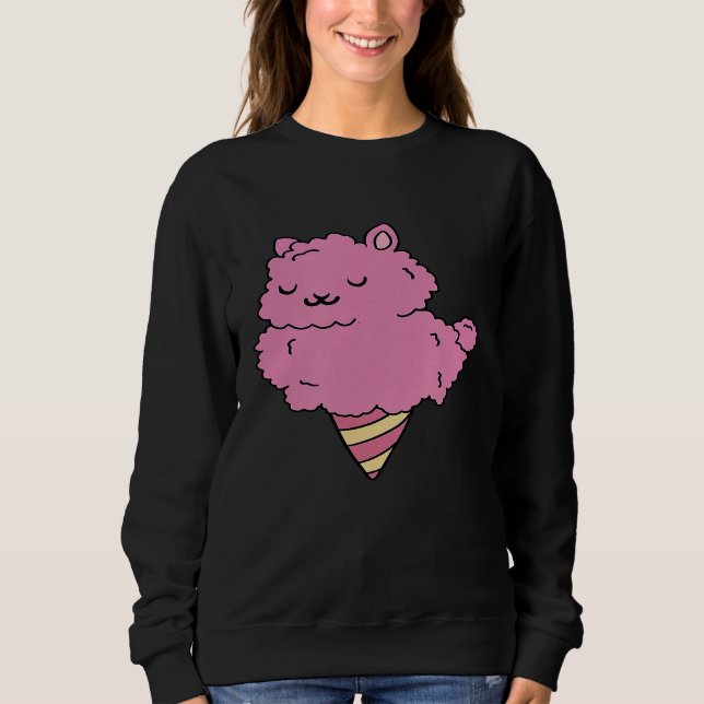 Sudadera Forma de hielo cúpula de llamada rosa (Anverso)