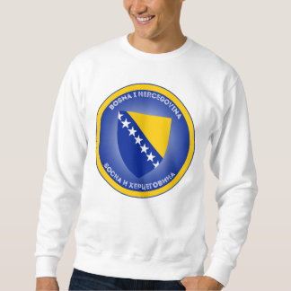 Sudadera Forma del círculo del escudo de armas de Bosnia y 