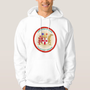 Sudadera Forma del círculo del escudo de armas de Irlanda d