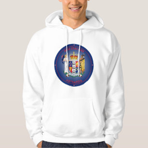 Sudadera Forma del círculo del escudo de armas de Nueva Zel
