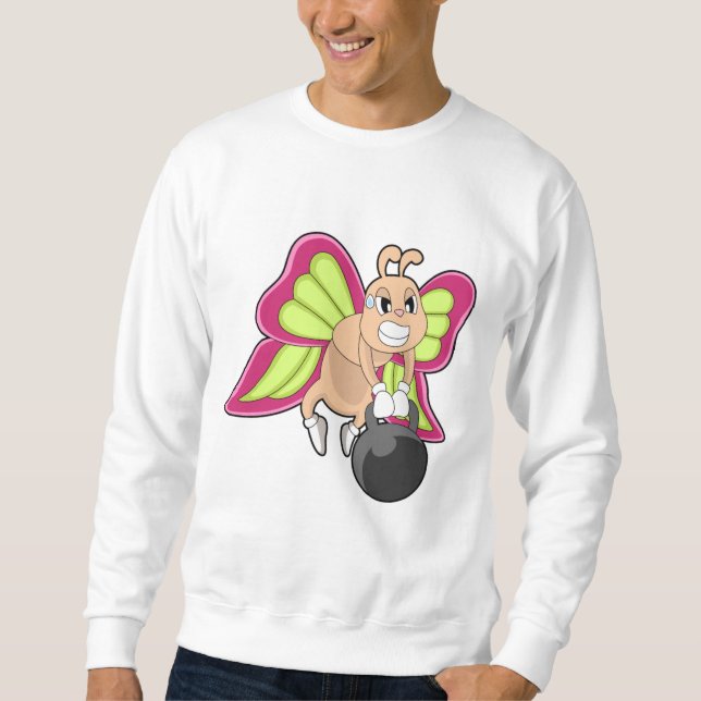 Sudadera Formación de fuerza de mariposa Dumbbell (Anverso)