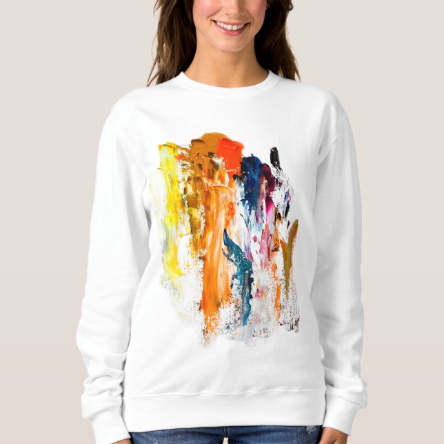 Sudadera Formas abstractas nacidas de la paleta de un artis (Anverso)