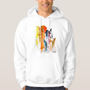 Sudadera Formas abstractas nacidas de la paleta de un artis