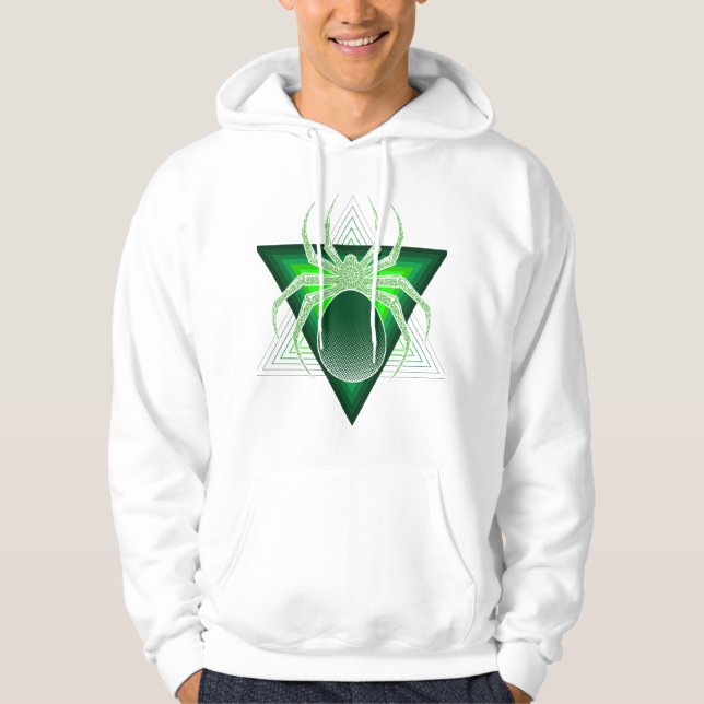 Sudadera formas de araña triangulo arácnido (Anverso)