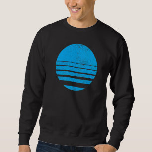 Sudadera Formas de círculo segmentadas geométricas Líneas D