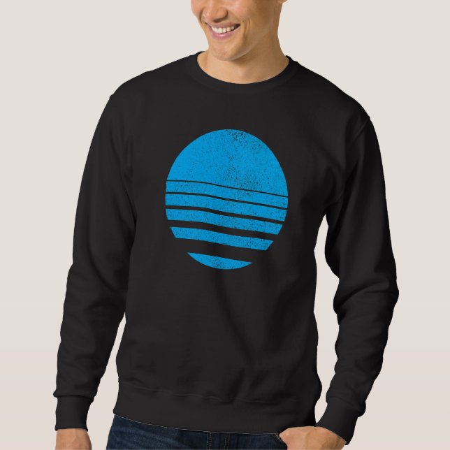 Sudadera Formas de círculo segmentadas geométricas Líneas D (Anverso)