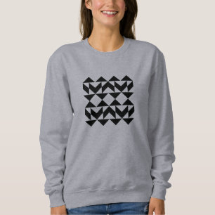 Sudadera Formas geométricas modernas Arte en blanco y negro
