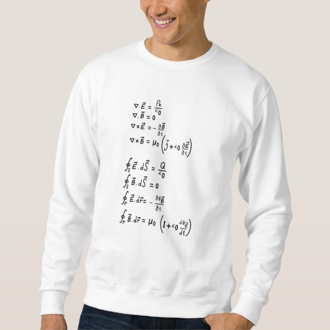 Sudadera Fórmula física (Anverso)