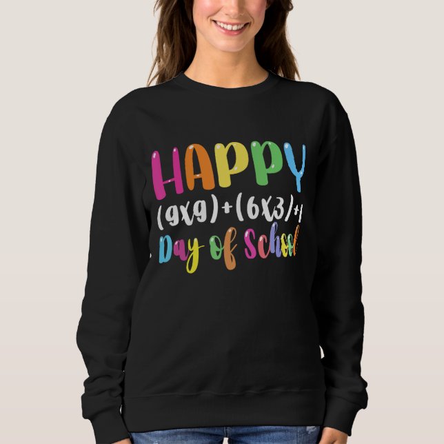 Sudadera Fórmula Matemática 100 Días De Chica Escolar De Ma (Anverso)