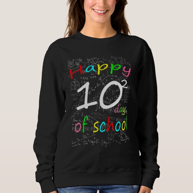Sudadera Fórmula Matemática 100 Días De Colegio Profesor De (Anverso)