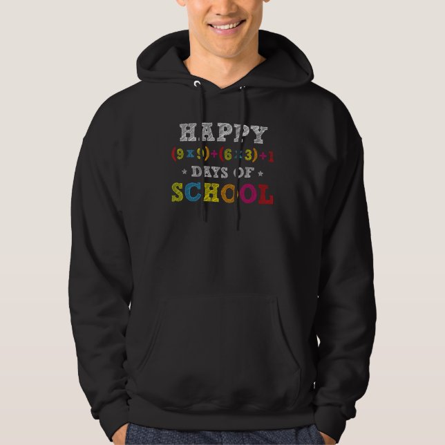 Sudadera Fórmula Matemática 100 Días De Escolar De Niños Ca (Anverso)