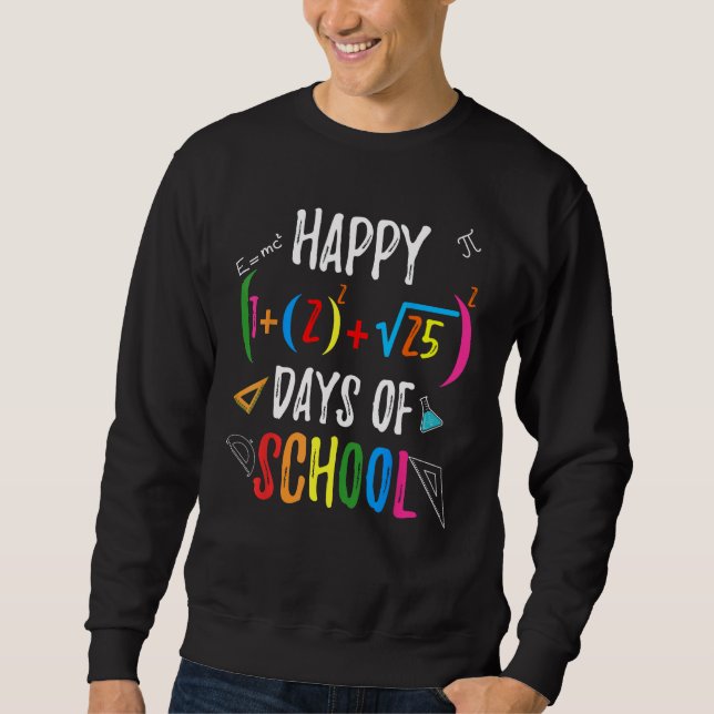 Sudadera Fórmula matemática 100 días de escuela para el pro (Anverso)