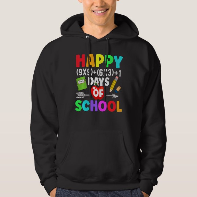 Sudadera Fórmula Matemática 100 Días De Maestra Matemática  (Anverso)