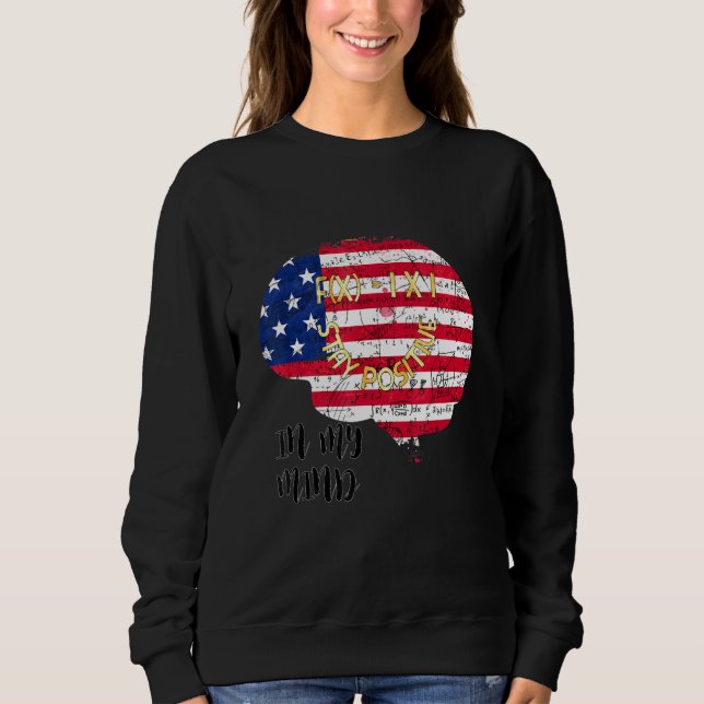 Sudadera Fórmula matemática en mi posicionamiento Mindfx1x1 (Anverso)