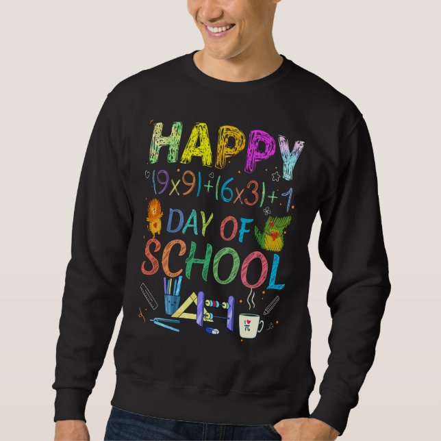 Sudadera Fórmula Matemática Feliz 100 Días De Virual Escuel (Anverso)