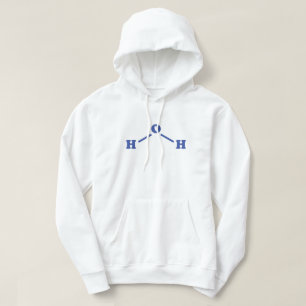 Sudadera Fórmula química molecular de agua