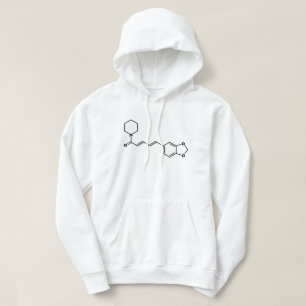 Sudadera Fórmula química molecular de pimienta negra