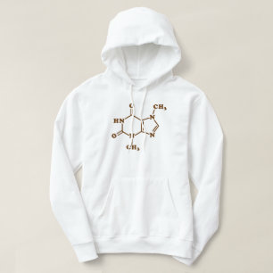 Sudadera Fórmula química molecular de teobromina de chocola