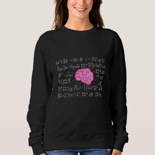 Sudadera Fórmulas matemáticas para cabezas inteligentes (Anverso)