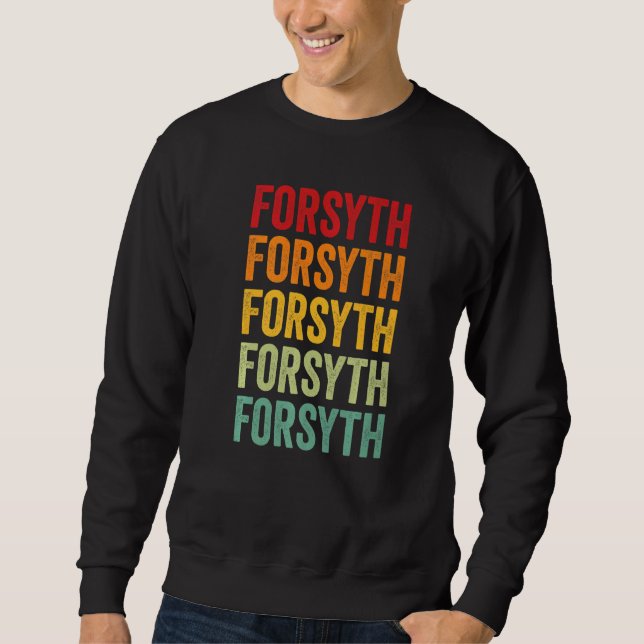 Sudadera Forsyth County Georgia Rainbow Text (Anverso)