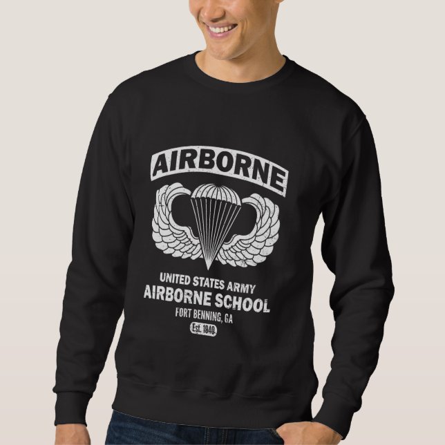 Sudadera Fort Benning Est 1940 Paratrooper (Anverso)