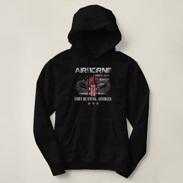 Sudadera Fort Benning GA Army BaseAirborne Tshirt, Veterans (Diseño del anverso)