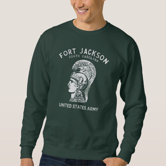 Sudadera Fort Jackson Vintage Blanco (Anverso)