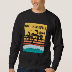 Sudadera Fort Lauderdale Palm Tree Sunset Beach Ar