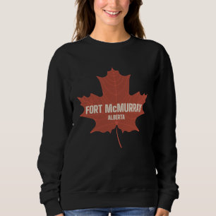 Sudadera Fort McMurray Alberta Canadá Mapa del Patrimonio C