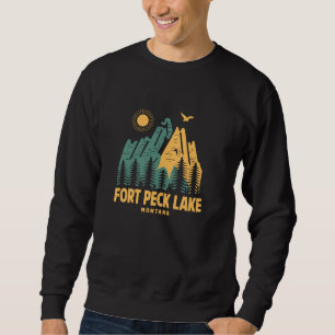 Sudadera Fort Peck Lake Mountains Montana Senderismo al air