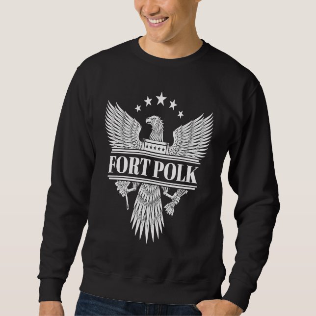 Sudadera Fort Polk Military Base (Anverso)