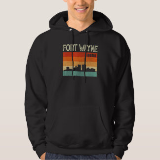 Sudadera Fort Wayne Indiana Town Skyline