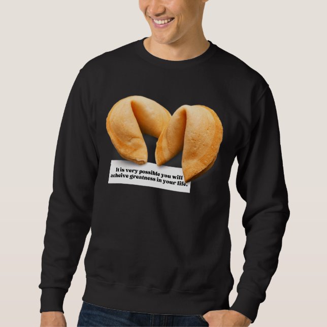 Sudadera Fortune Cookie dice que la comida china se lleva 0 (Anverso)