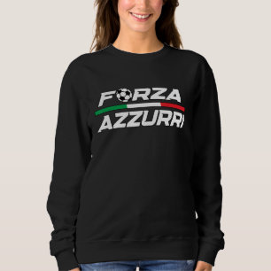 Sudadera Forza Azzurri Italia Fútbol Bandera Italia Pie Ita