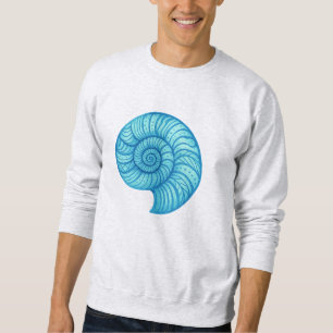 Sudadera Fósil de Ammonita – Distorsión en espiral de neón
