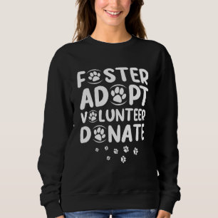 Sudadera Foster adopta refugio de animales de rescate de vo