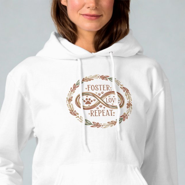 Sudadera Foster Love Repeat Infinity Paw Hoodie (Animal foster hoodie)